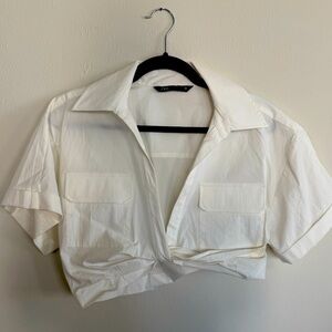 Zara Cropped Blouse, knock off Jacquemes.